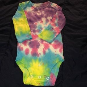 Handmade tie dye onesie